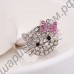 Кольцо lovely crystal bow cat ring
